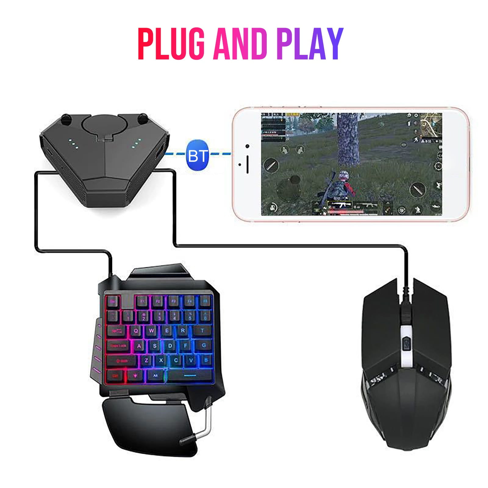 Deyuer 1 Set Wireless Converter Nondelayed Quick Response Driverfree