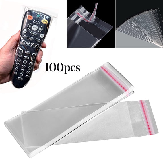 Deyuer 100Pcs Home Hotel TV Air Condition Remote Control Cover Protection Bag from Germ,Transparent