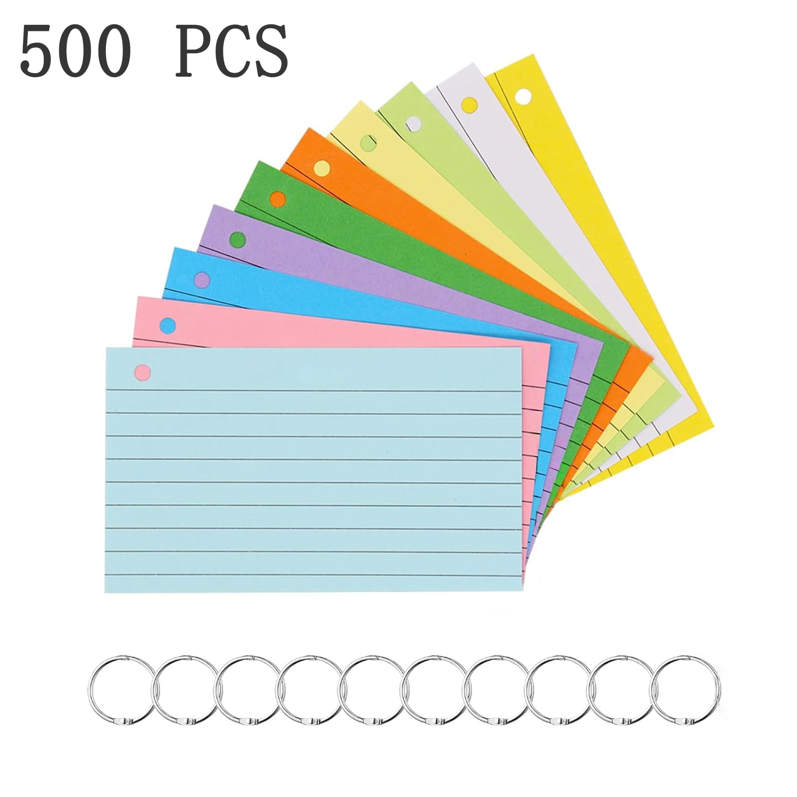 Deyuer 10Pcs (500 Sheets) Mini Notepad Portable Pocket Planner Smooth Writing Coil Design Memo Pad