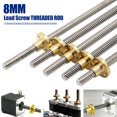 thumbnail image 1 of Deyuer 150-500mm 3D Printer T8 Stepper Trapezoidal Acme Thread Lead Screw Rod with Nut, 1 of 7