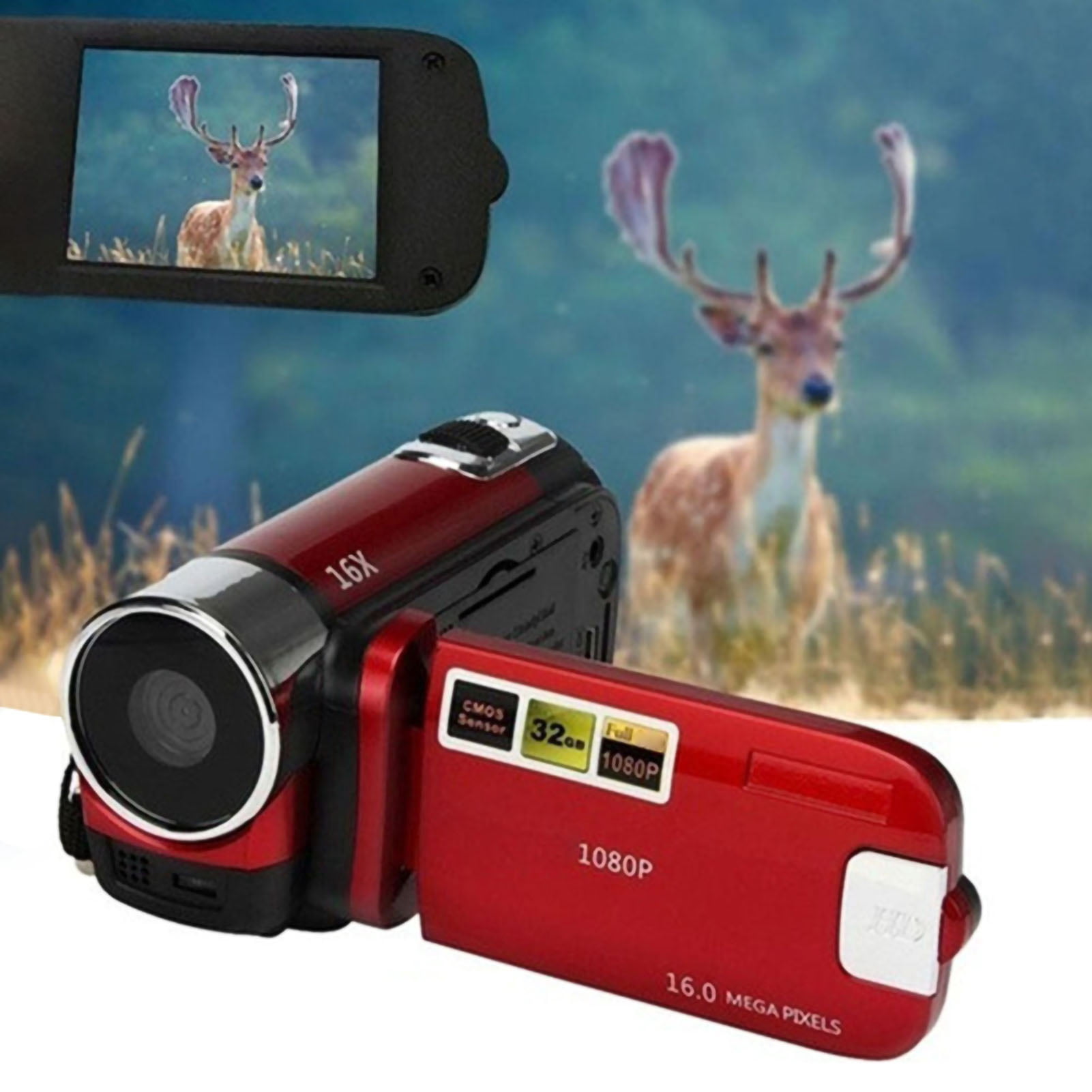 Deyuer 2.7inch Portable Digital Full High Clarity 1080P 1600W DV Video Camera Zoom Camcorder