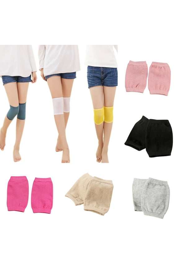 2Pcs Women Leg Warmer Protector,All-match Thermal Knee Sleeve Knee Brace Pad Plain,Pink