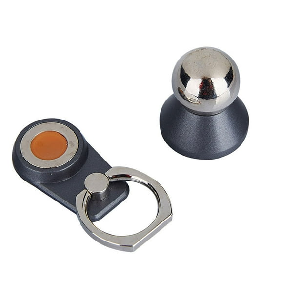 Deyuer 360 Degree Magnetic Ball Phone Finger Ring Holder Car Mount Stand,Black