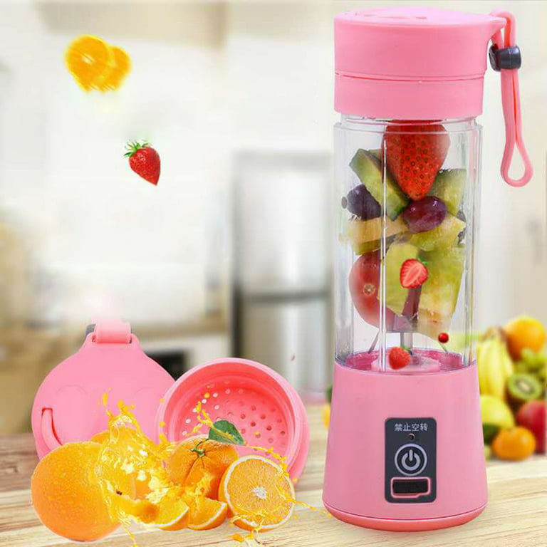 Deyuer 380ml Electric Mini Fruit Juicer Cup USB Smoothie Maker Blender  Shaker Bottle 