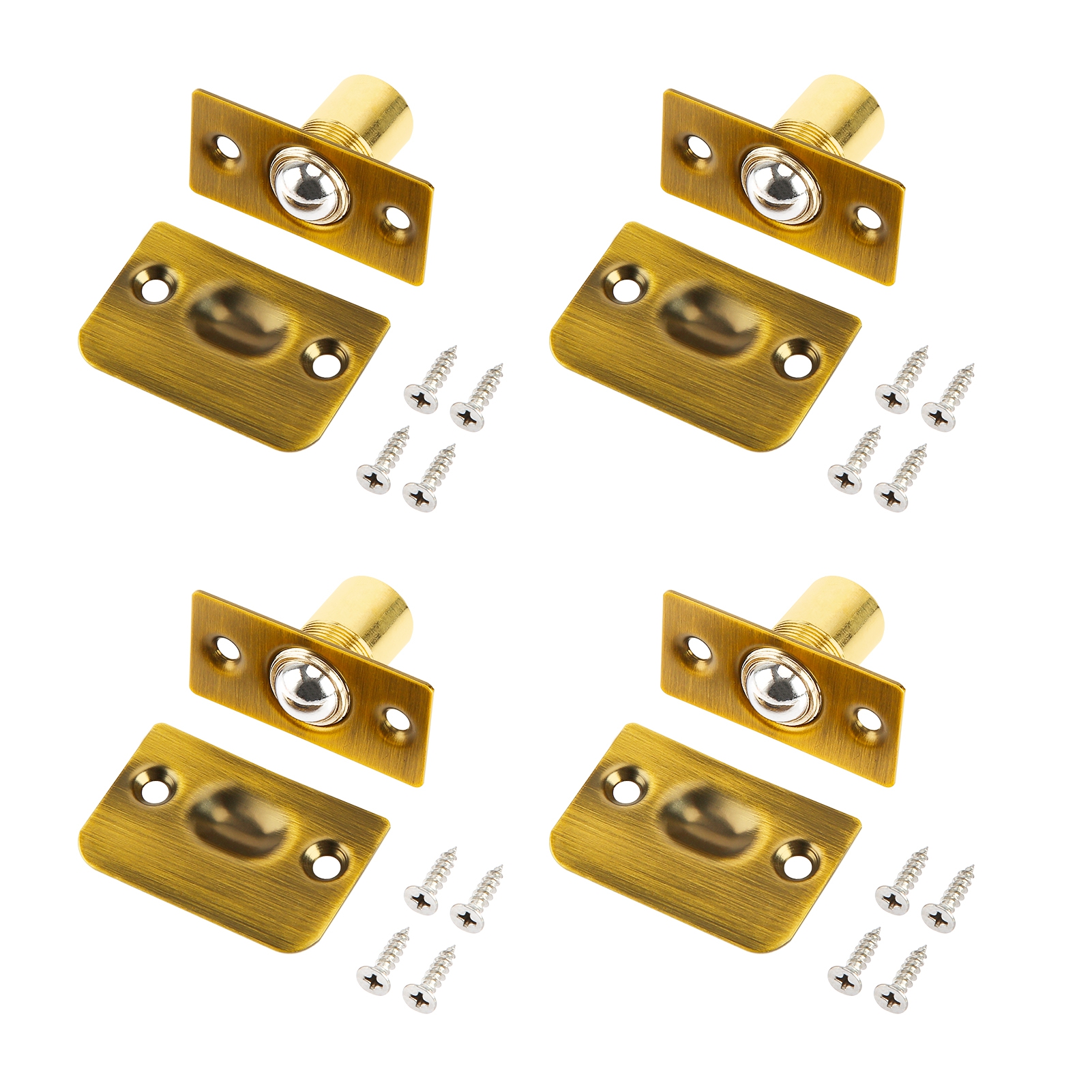 Deyuer 4 Sets Closet Door Balls Catch Latches,French Door Adjustable