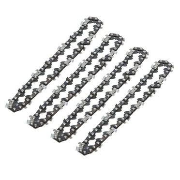 Deyuer 4Pcs 4-inch Mini Chainsaws Replacement,High Strength Wood Cutting Guide Saw Chain Set for Garden Garage