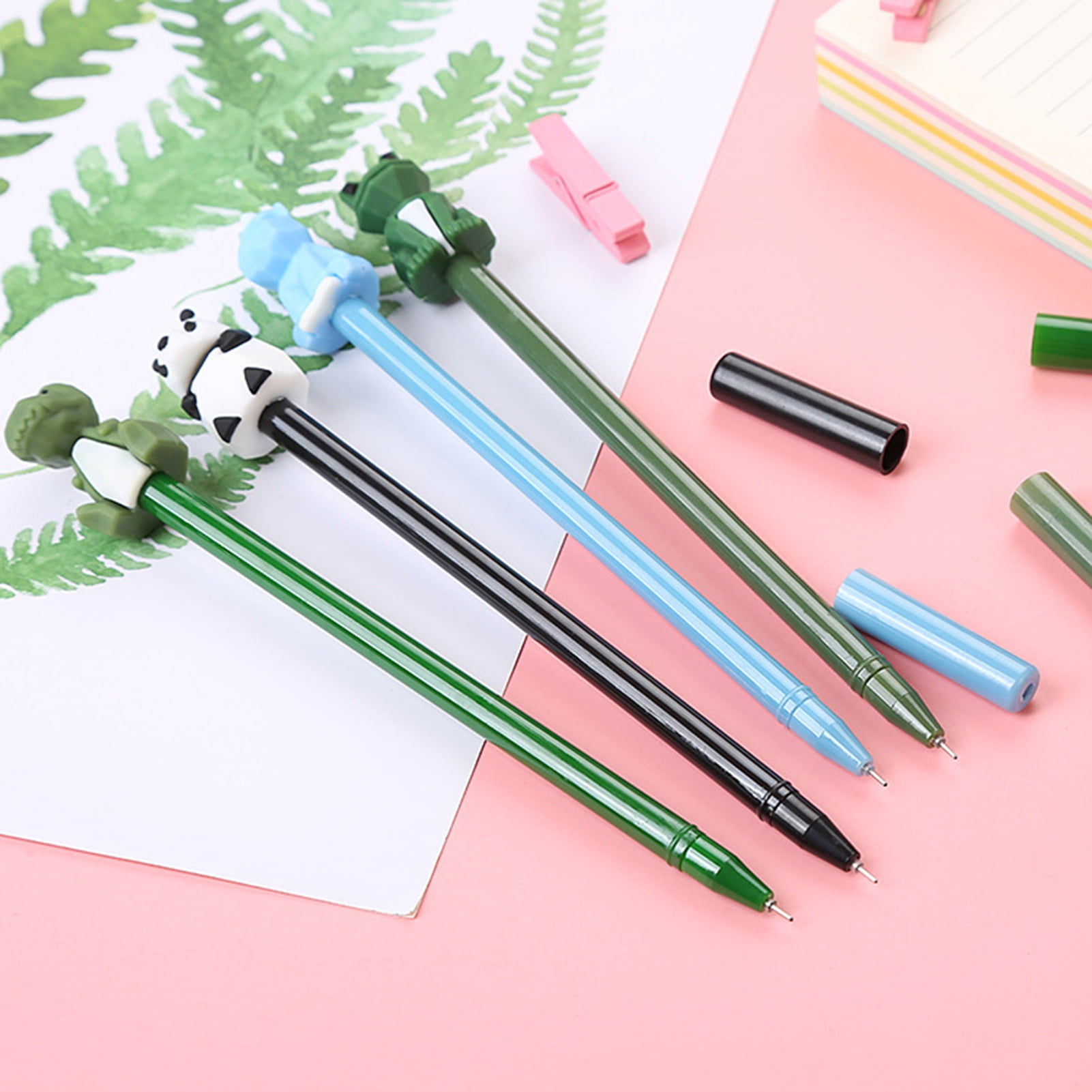 5pcs Writing Stationery Kawaii Gel Pen Liquid Colorful Quicksand Pen School  Office Supplies Novel Creative Flash