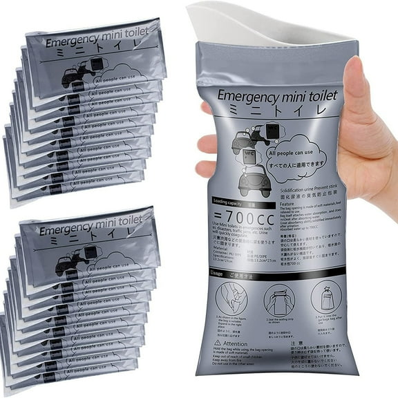 Deyuer 700ml Vomit Bag Disposable Ergonomics Rapid Solidification Motion Sickness Water Absorption Car Emergency Urine Bag Travel Use,Grey