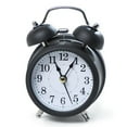 thumbnail image 1 of Deyuer Alarm Clock Twin Bell Silent Movement Metal Heavy Sleepers Alarm Clock for Desktop,Black, 1 of 8