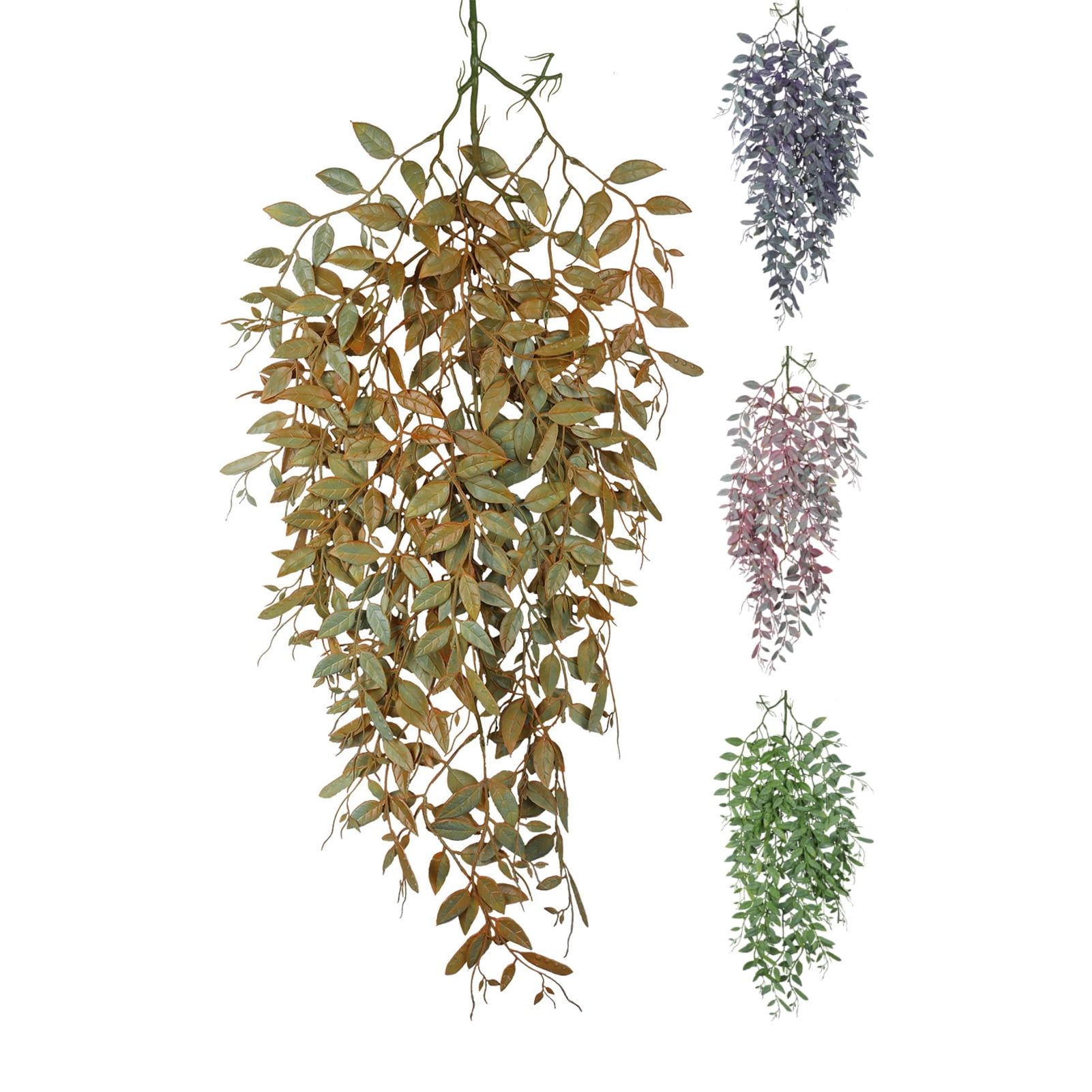 Deyuer Artificial Plant Vines Realistic Looking Vivid Color Clear Veins