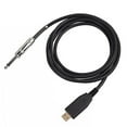 thumbnail image 1 of Deyuer Audio AUX Cable Anti-interference High Fidelity Driver-free USB to 6.35mm Male to Male Guitar Cable for Laptops,2M, 1 of 8