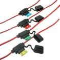 thumbnail image 1 of Deyuer Car Auto 10A 15A 20A 30A Medium Size Waterproof Standard Blade Type Fuse Holder,4, 1 of 8