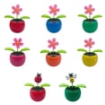 thumbnail image 1 of Deyuer Car Ornament Funny Solar Powered Cartoon Vibrant Ornamental Decoration Gifts Automobile Dashboard Dancing Flower Swinging Toy for Friend, 1 of 8