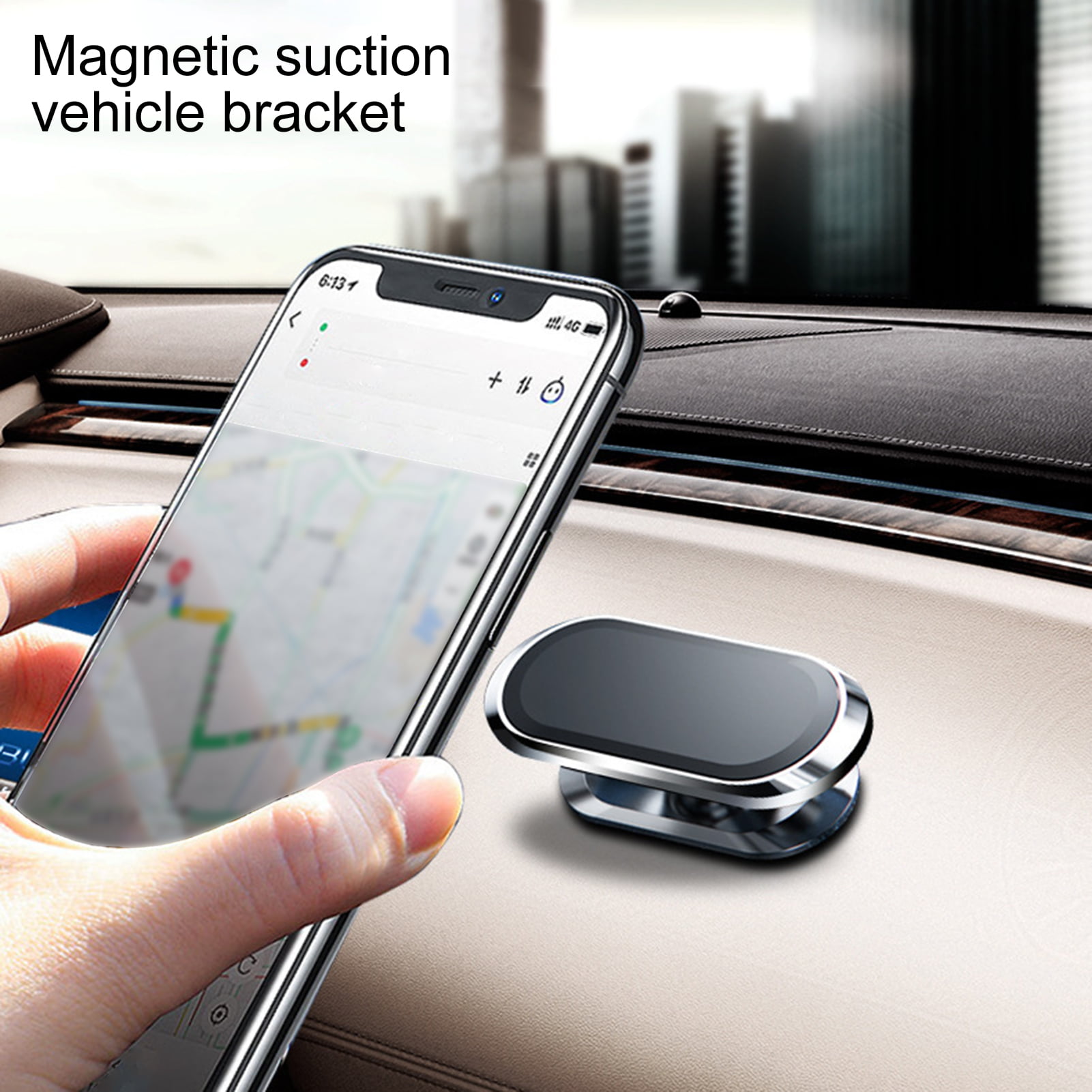 15.33] Car Centre Navigation Mobile Phone Holder 360 Rotating