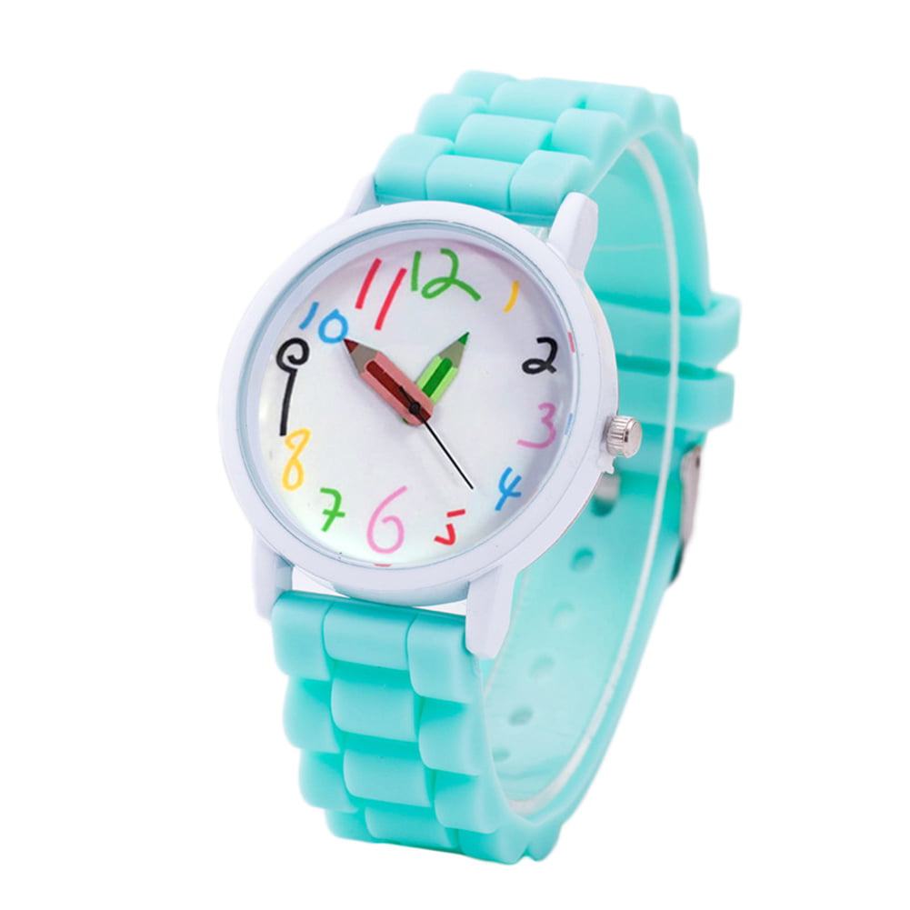Wiueurtly Little Girls Watches Ages 5-7 Camouflage Children Watch