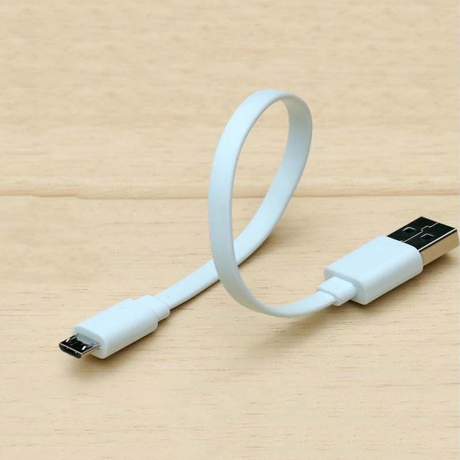 Deyuer Charger Cable Ultra Short Stable Charging 20cm Flat Micro USB ...