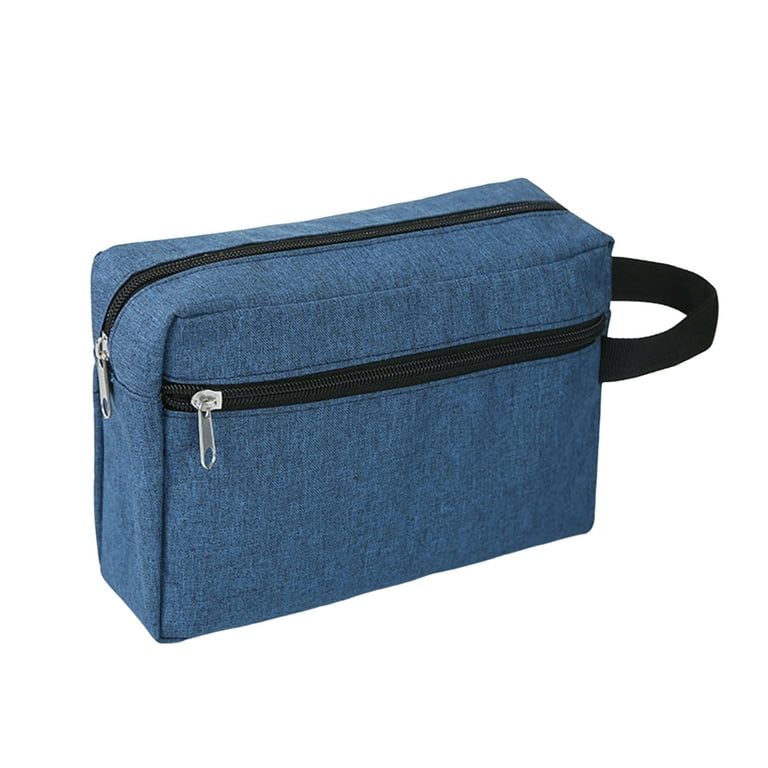 Mens double zip toiletry bag best sale