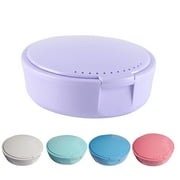 Deyuer Denture Box Anti-crack with Mirror Convenient Effective Portable Health Accessory Professional Mouth Guard Brace Teeth Tray Retainer Case for Travel