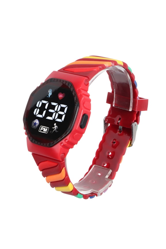 Digital Watch Waterproof Breathable Large Display Screen Ultra-Light Comfortable to Wear High-Precision Silicone Touchscreen LED Digital Electronic Watch Birthday Gift