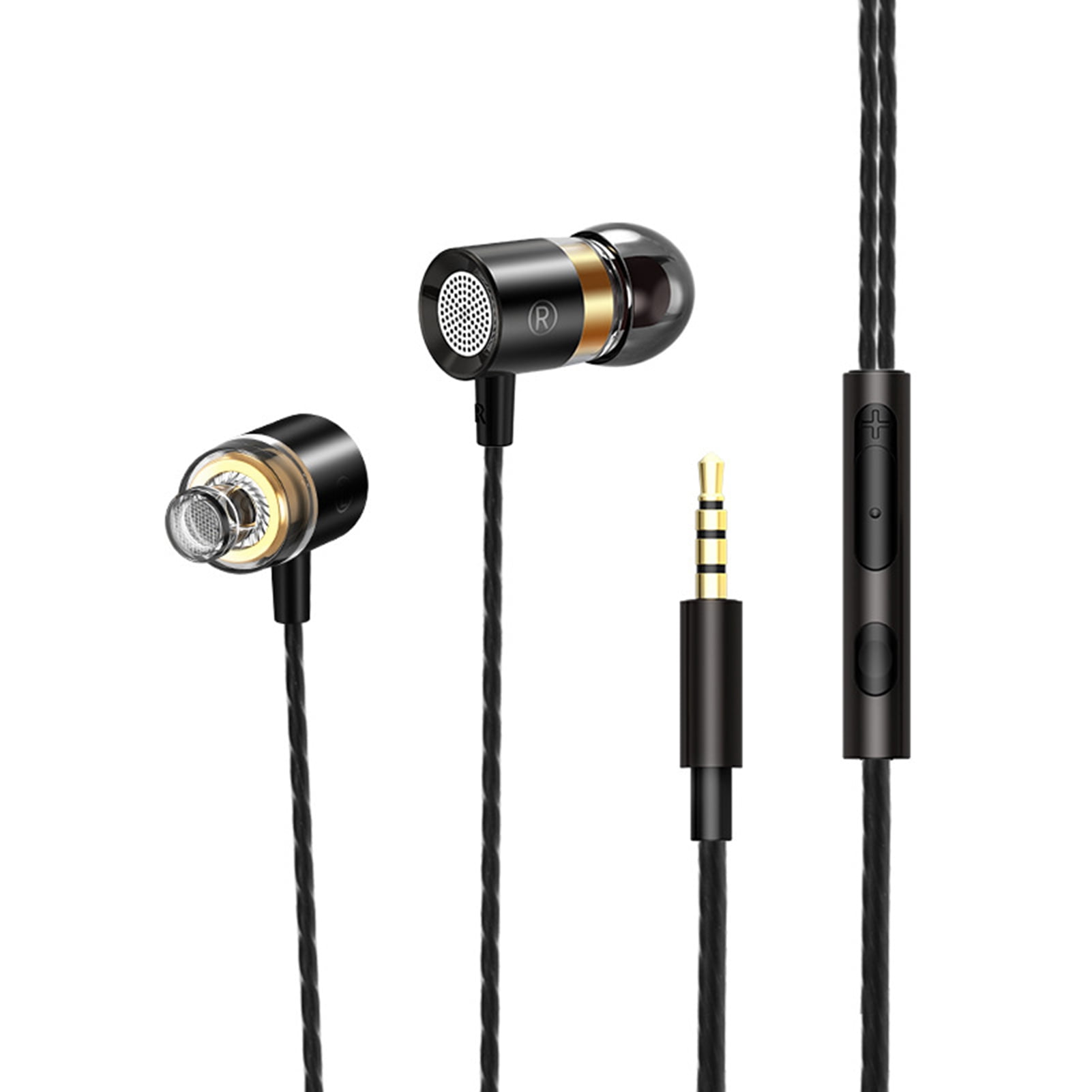 Deyuer Earbud High Fidelity Metal Mega Bass 3.5mm MIC In ear Wired
