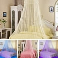thumbnail image 1 of Deyuer Elegant Lace Insect Bed Canopy Netting Curtain Round Dome Mosquito Net Bedding,White, 1 of 8