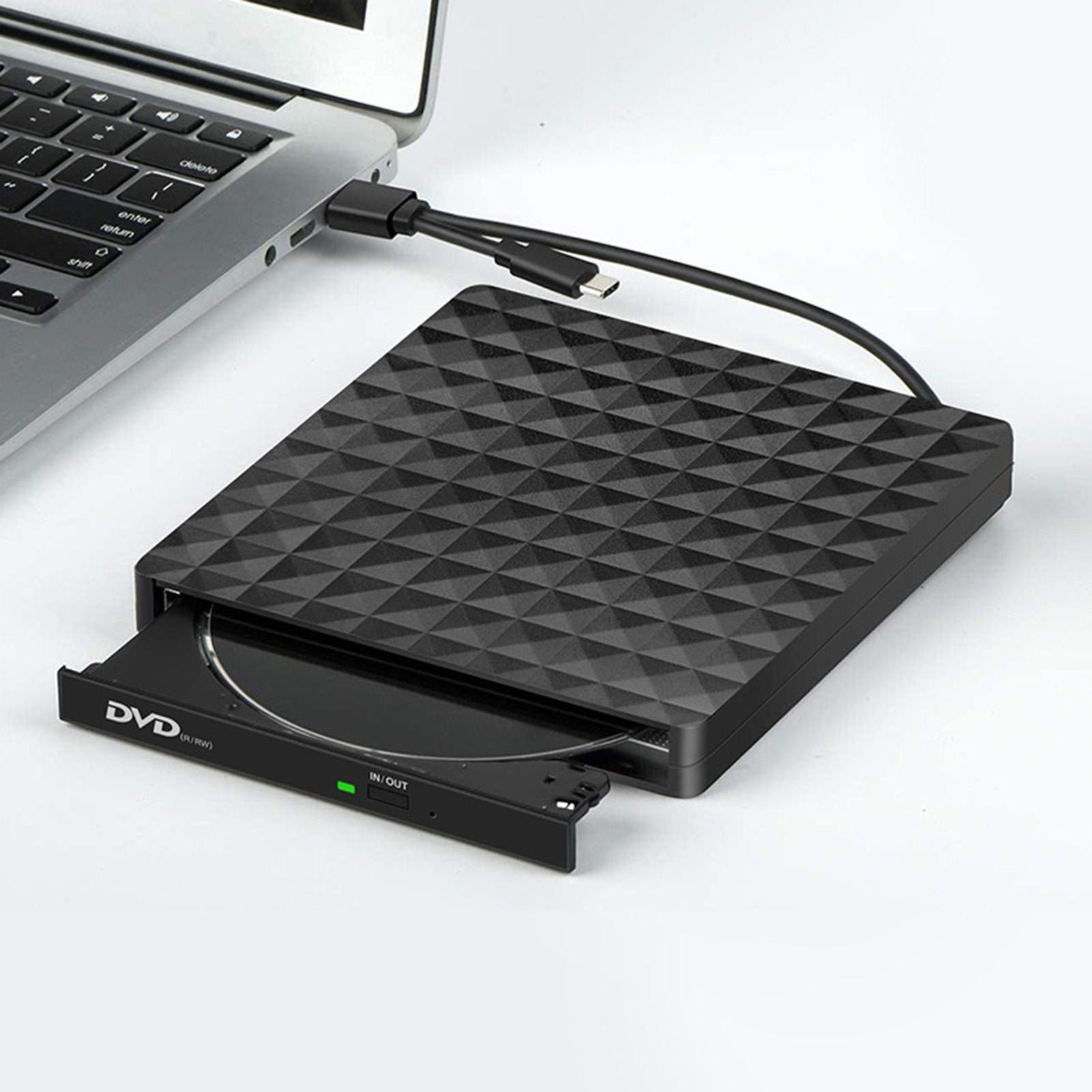 Deyuer External Drive Plug And Play Dual Interface High Reading Speed