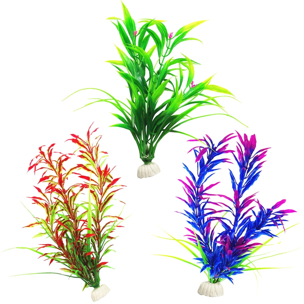 Deyuer Fish Tank Aquarium Artificial Plastic Water Grass Plant