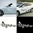 thumbnail image 1 of Deyuer Flying Butterfly Flower Beautiful Car Door Window Sticker Decal Accessory Decor,White, 1 of 8