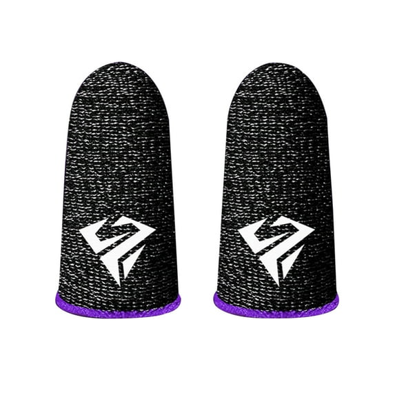 Deyuer Gaming Finger Sleeves Anti-slip Sweatproof Ultra-thin Touch Screen Gloves Fingertip Cover for Mobile Game
