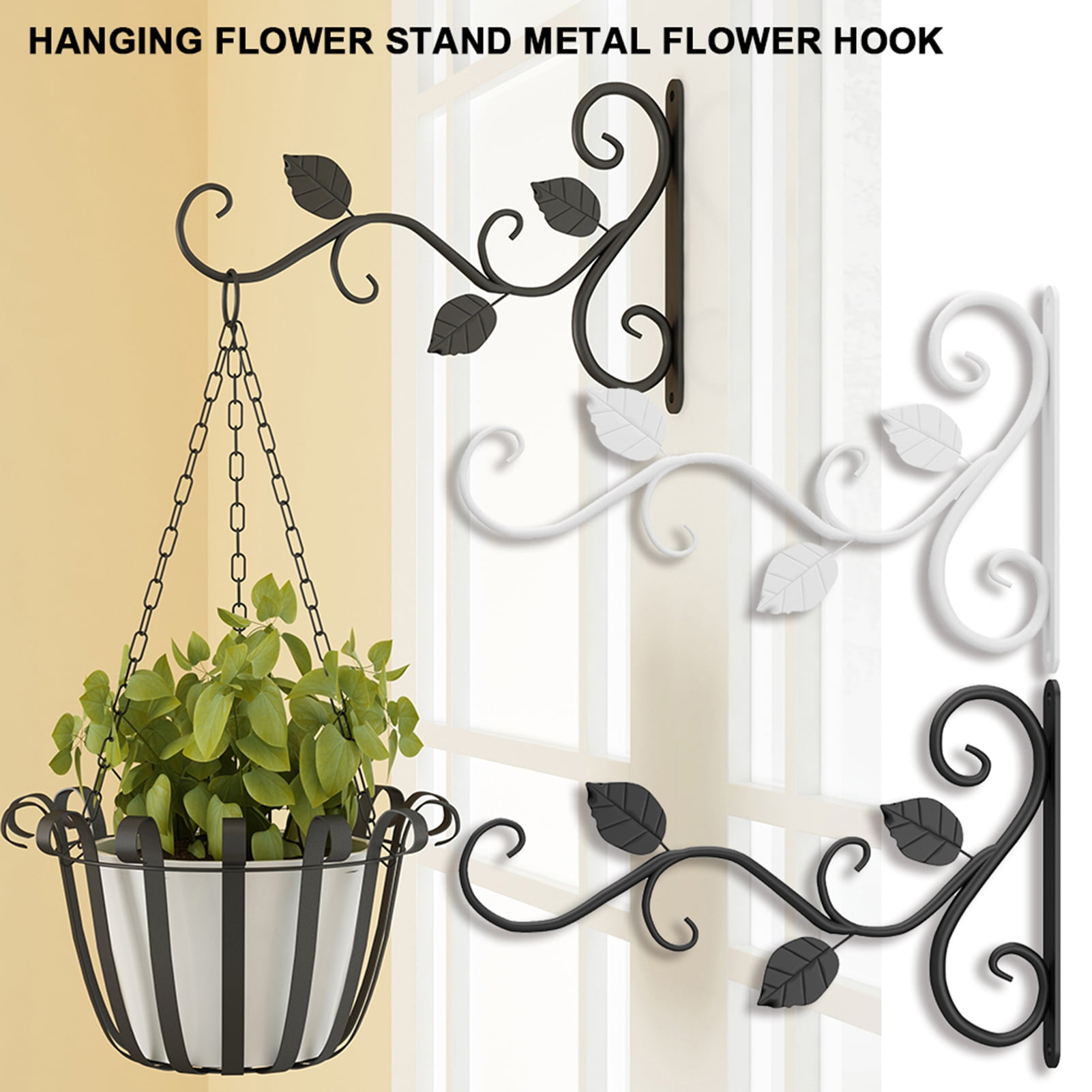 Deyuer Hanging Plant Bracket for Plant Hangers Outdoor More Stable and