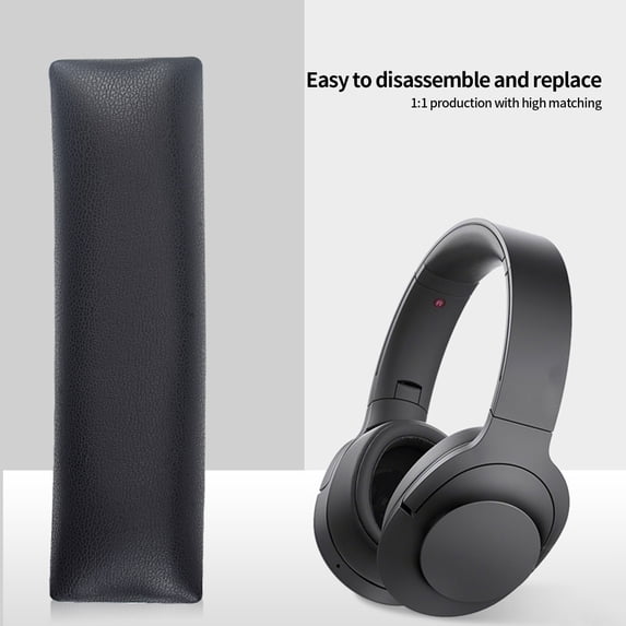 Deyuer Headphone Beam Pad Comfortable Wearing Faux Leather Replacement Headband Cushion Pad for MDR 100ABN/WH H900N Orange