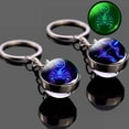 thumbnail image 1 of Deyuer Key Chain Decorative 12 Constellation Exquisite Double Glass Ball Pendant for Phone,Leo, 1 of 8