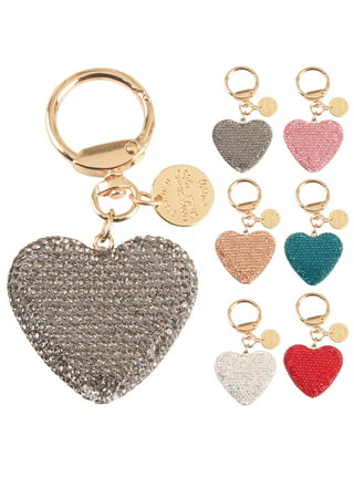 Wooden Heart Shaped Keychains - Forest Decor