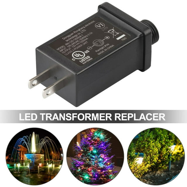 Deyuer LED Transformer IP44 Waterproof 12V/1A Class 2 Power Supply