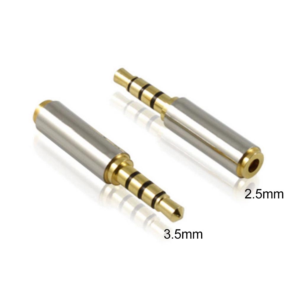 Deyuer Mini Metal 3.5mm Male to 2.5mm Female Jack Headphone Audio Connector Adapters