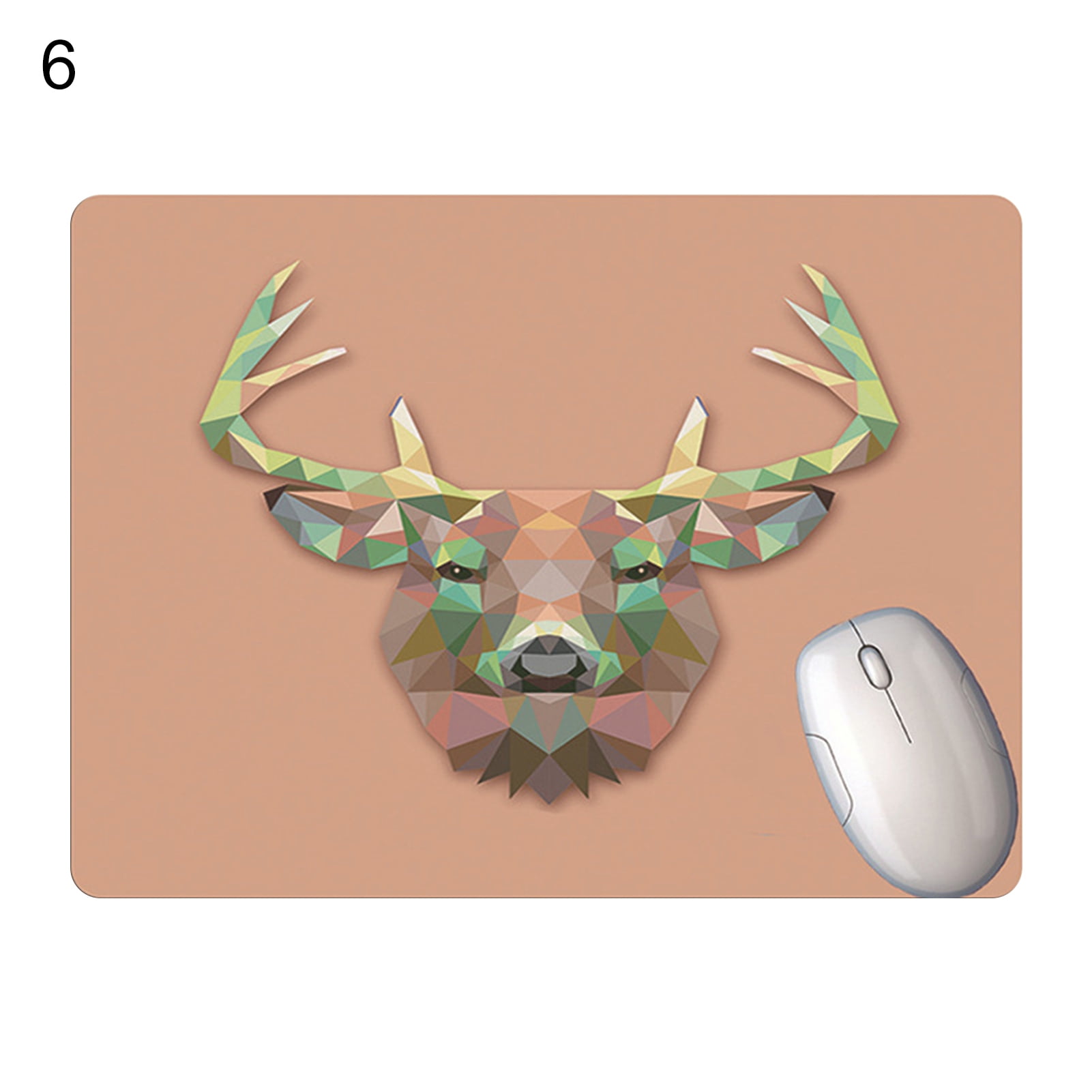 Deyuer Mouse Pad Ultrathin Nonslip Rubber Creative Antler Computer