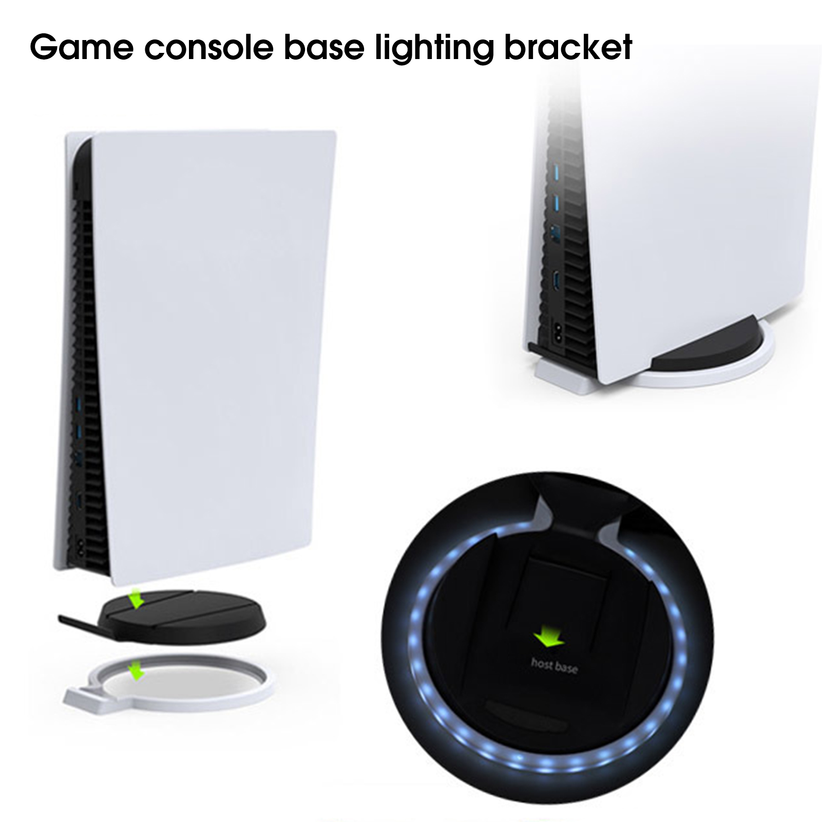 Deyuer PS5 Host Game Console Dock Intelligent Different Illuminating