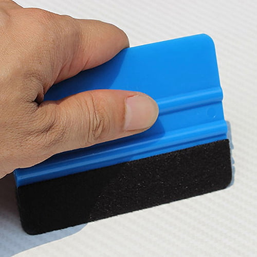 Deyuer Plastic Car Squeegee Decal Wrap Applicator Soft Felt Edge Scraper  Paster Tool,Mix Color