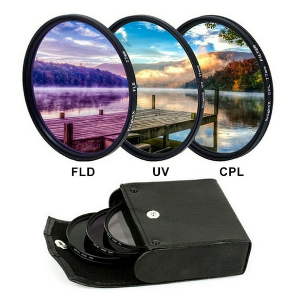 Deyuer Professional UV CPL Polarizer FLD Photo Photography Filter Kit for SLR Camera