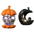 thumbnail image 1 of Deyuer Pumpkin Skull Lantern Hanging Ambient Light Festival Props Halloween Decoration LED Pumpkin Night Light for Indoor, 1 of 8