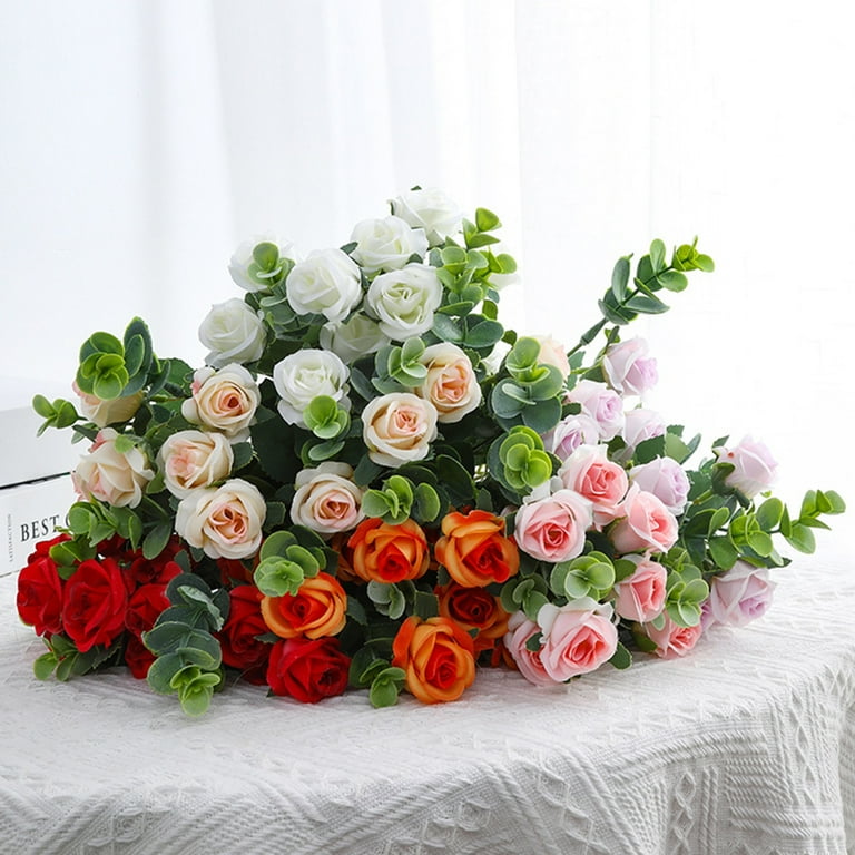 Small artificial hot sale roses
