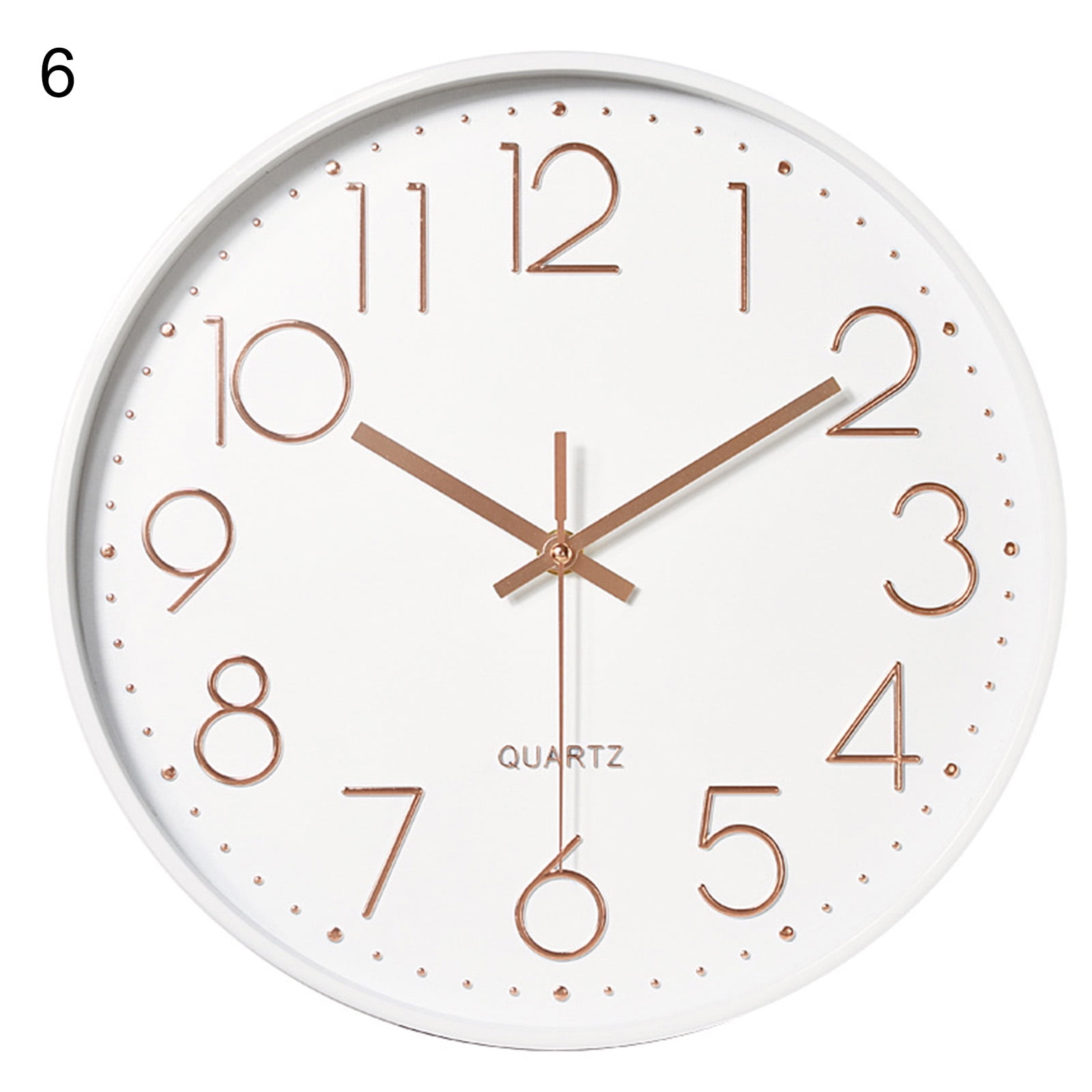 Deyuer Simple Quartz Wall Clock Cafe Office Home Digital Silent
