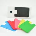 thumbnail image 1 of Deyuer Smart Silicone Mobile Phone Wallet Card Stick On Cash Credit Card Holder Pouch,Black, 1 of 7