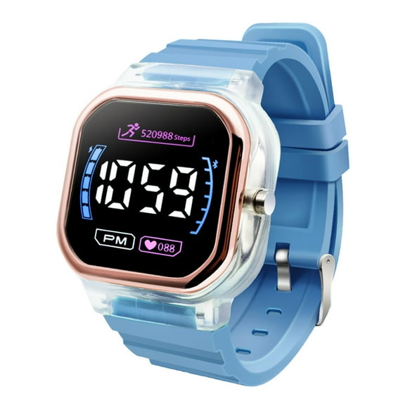 Deyuer Student Sport Watch Luminous Life Waterproof Square Dial LED Digital Electronic Wrist Watch