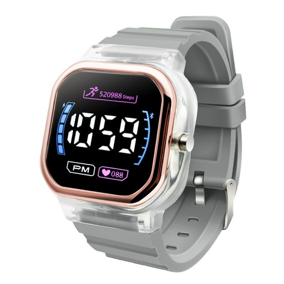 Deyuer Student Sport Watch Luminous Life Waterproof Square Dial LED Digital Electronic Wrist Watch