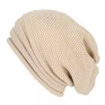 thumbnail image 1 of Deyuer Unisex Fall Winter Hat Baggy Solid Color No Brim Knitted Elastic Soft Warm Regular Fit Washable Warm Cozy Windproof Women Men Cap Beanie, 1 of 8