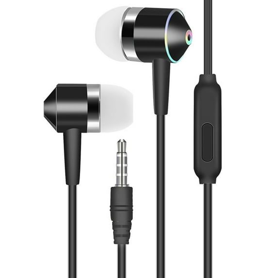Deyuer Universal 3.5mm Plug In-Ear Music Bass Wired Earphones Sports Headsets with Mic