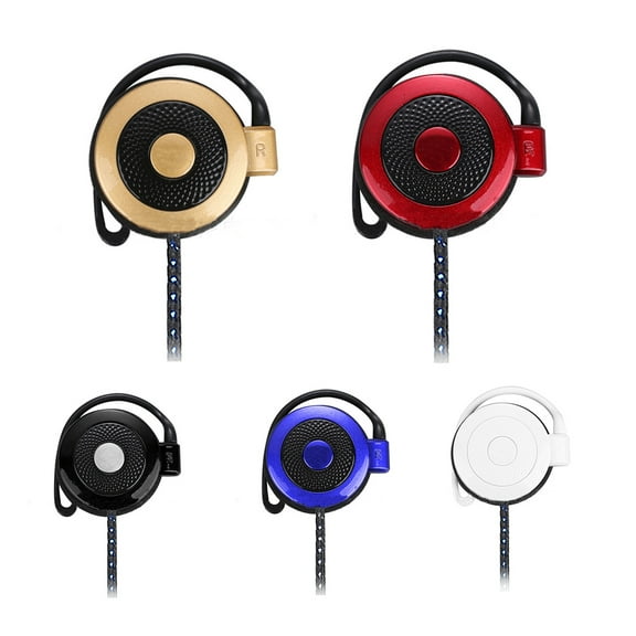 Deyuer Universal Portable Ear Hook Wired Earphone Headset with Microphone 3.5mm Jack