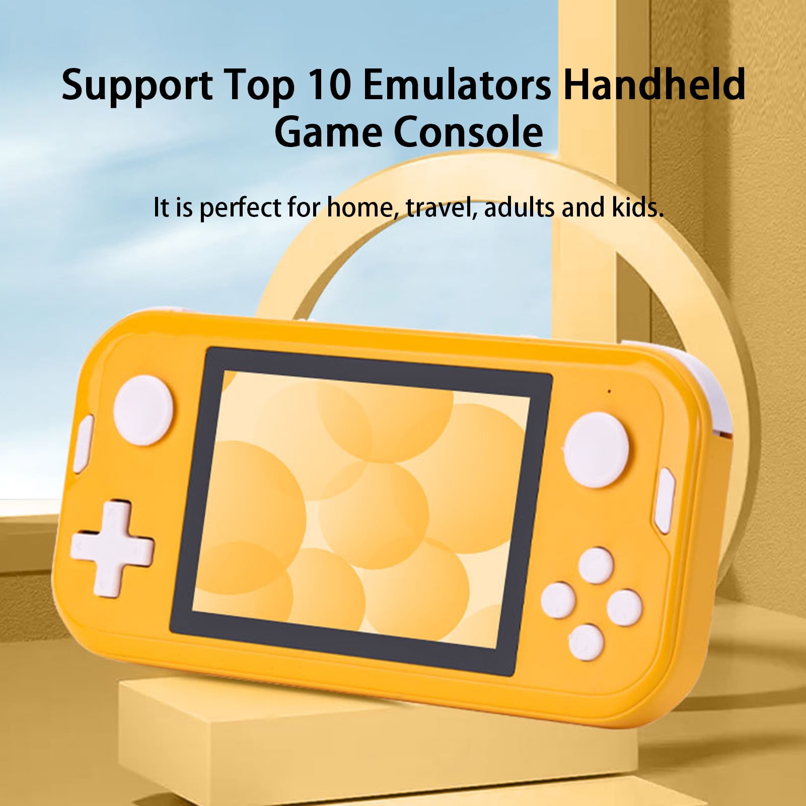 Deyuer Vintage Game Console 3.5 Inch Screen HD-compatible Dual Joystick Control One Click Archive Support TF Card Video Game Console Game Player
