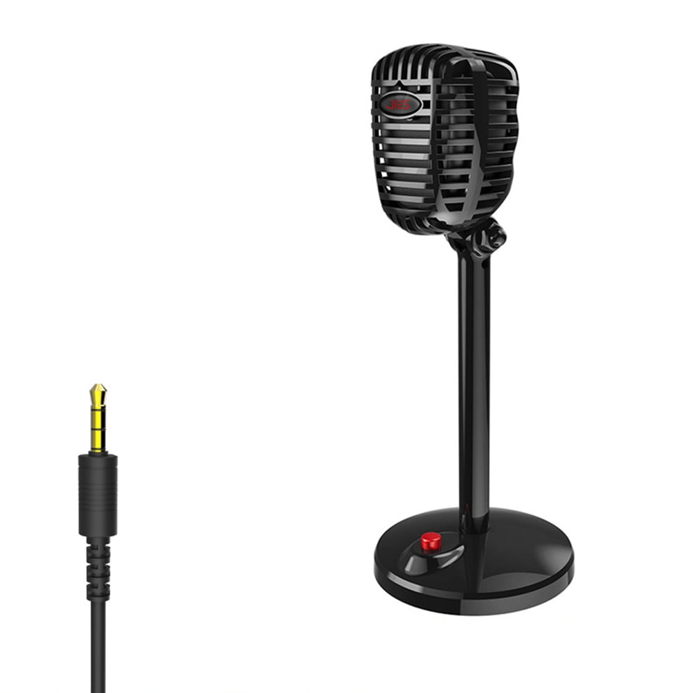 Deyuer Vintage Style Universal USB 3.5mm Desktop Microphone Meeting